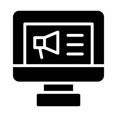 Basit simge vektör illüstrasyonu pazarlanıyor 