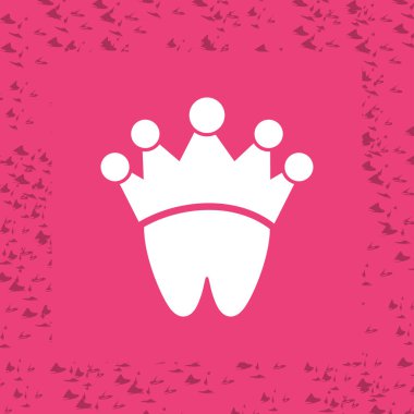 Taç web simge vektör çizim