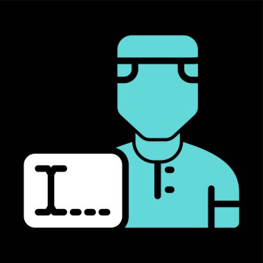 kullanıcı. Web simgesi basit illüstrasyon