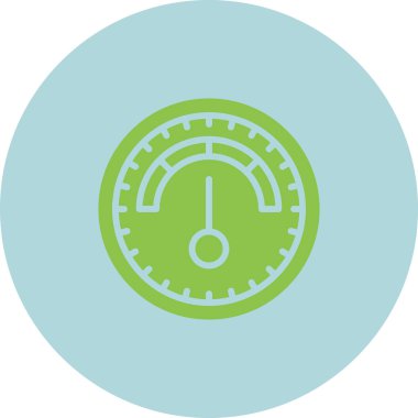 Barometre web simgesi basit illüstrasyon