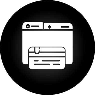 Bir Phishing simgesinin vektör illüstrasyonu 