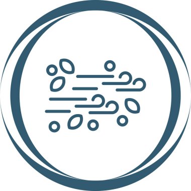 Rüzgar simgesinin vektör illüstrasyonu