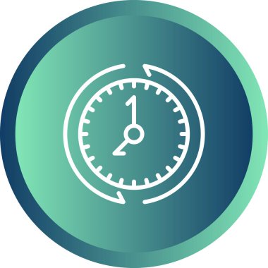 Her zamanki gibi. Web simgesi basit illüstrasyon