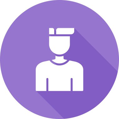 User icon, vector illustration simple design