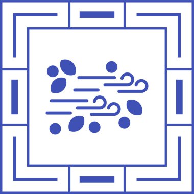 Rüzgar simgesinin vektör illüstrasyonu