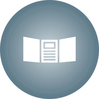 Triptych web simgesi, vektör illüstrasyonu 