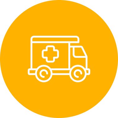 dağıtım kamyonu simgesi, vektör illüstrasyonu basit tasarım