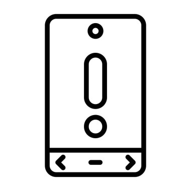 akıllı telefon simgesi, vektör illüstrasyonu basit tasarım