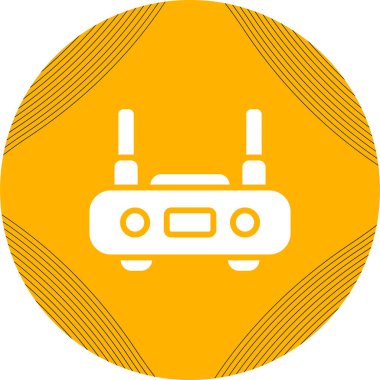 router vektör simgesi, tasarım taslağı 