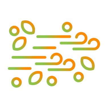 Rüzgar simgesinin vektör illüstrasyonu