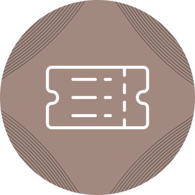bilet web simgesi vektör çizimi