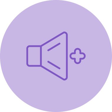 Sesi açsana. Web simgesi basit illüstrasyon