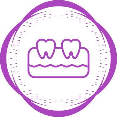 diş simgesi web basit illüstrasyon