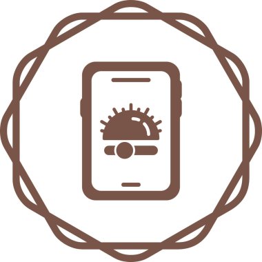 akıllı telefon simgesi, vektör illüstrasyonu basit tasarım