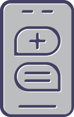 Çevrimiçi Randevu Web simgesi, basit vektör illüstrasyonu