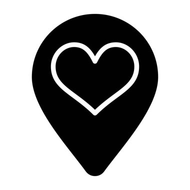 Konum simgesinin vektör illüstrasyonu