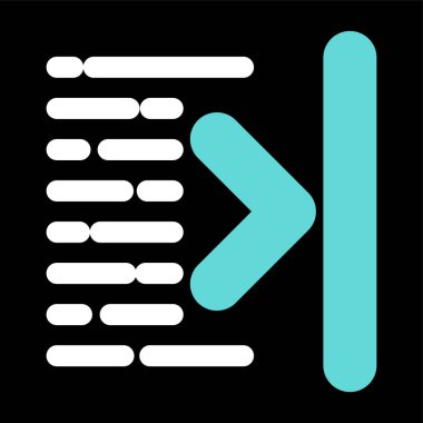 Geçiş simgesinin vektör illüstrasyonu