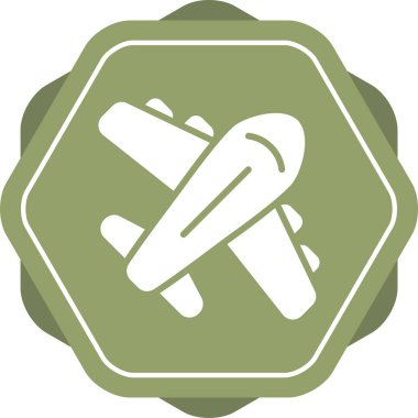 uçak web simgesi, vektör illüstrasyonu 