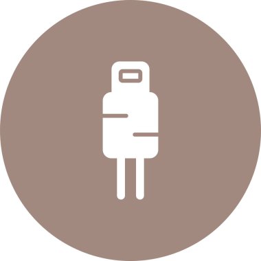 Kablo web simgesi, vektör çizim