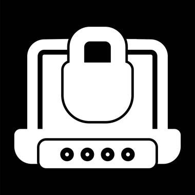 dizüstü bilgisayar simgesi, vektör illüstrasyonu basit tasarım