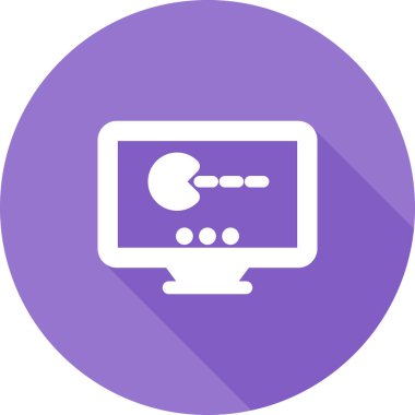 Oyun ikonu. Siluet tarzı. Oyun konsolu. Video oyunu ikonu. Vektör İllüstrasyonu