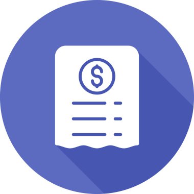 fatura simgesi, vektör illüstrasyonu basit tasarım