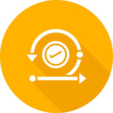 Görselleştirilmiş Basit Özyineleme Simgesi Beyaz Arkaplanda İzole Edildi 