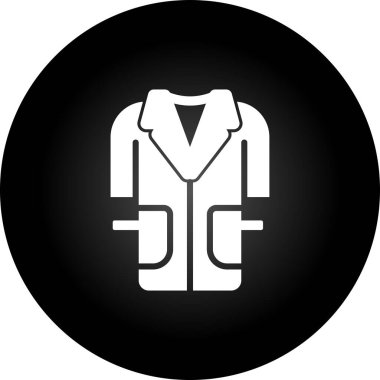 doktor önlüğü ikon vektör illüstrasyonu