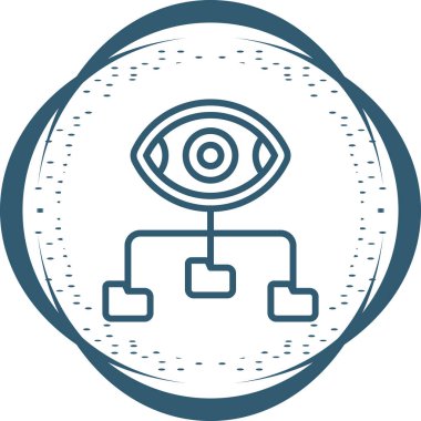 Veri Görselleştirme simgesinin vektör çizimi