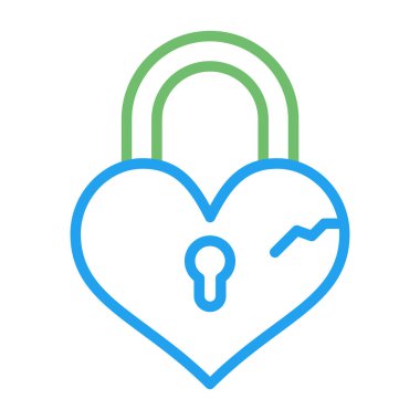 asma kilit simgesi, vektör illüstrasyonu basit tasarım