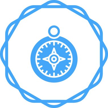 pusula simgesi web basit illüstrasyon