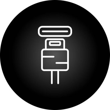 elektrik dolgu simgesi web illüstrasyonu