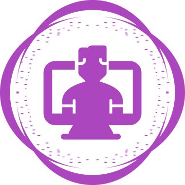 bilgisayar simgesi, vektör illüstrasyonu basit tasarım