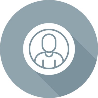 User icon, vector illustration simple design