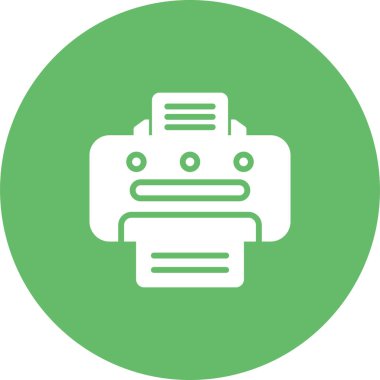 Yazıcı. Web simgesi basit illüstrasyon