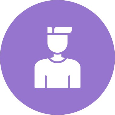 User icon, vector illustration simple design