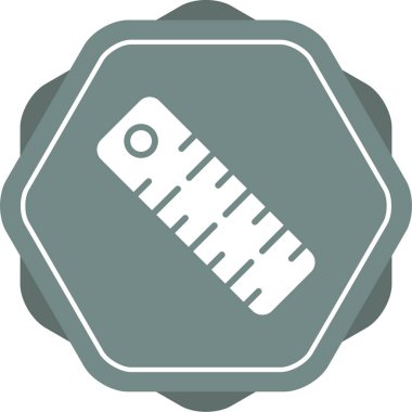 Cetvel web simgesi, vektör çizim