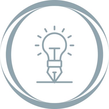 yaratıcılık web simgesi, vektör çizim