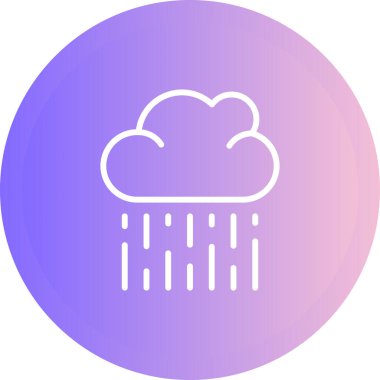 Bulut simgesi vektör illüstrasyonu