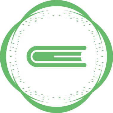 Kapalı Kitap. simge vektör illüstrasyonu