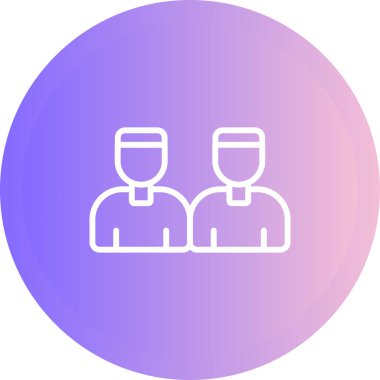 Kullanıcı simgesinin vektör illüstrasyonu