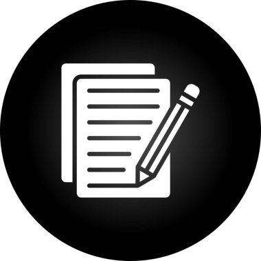 belge web simgesi vektör illüstrasyonu