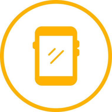 akıllı telefon simgesi, vektör illüstrasyonu basit tasarım