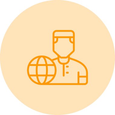 kullanıcı. Web simgesi basit illüstrasyon