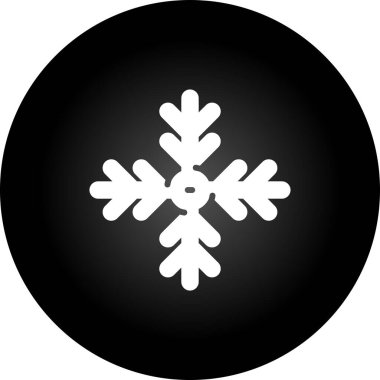 Kar Tanesi Ağı simgesi. Basit resimleme