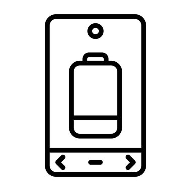 Pil Düşük Ağ simgesi, basit vektör illüstrasyonu