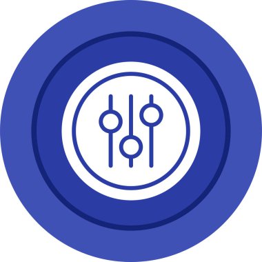 Ses ekolayzer simge vektör çizim