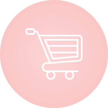 alışveriş simgesi vektör illüstrasyonu 