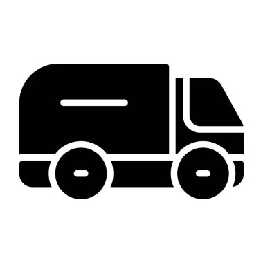 Kamyon web simgesi. Vektör illüstrasyonu