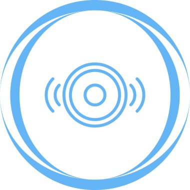 ses oynatıcı müzik simgesi, vektör illüstrasyonu 